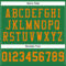 Custom Grass Green Bay Orange Mesh Authentic Football Jersey