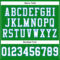 GrassGreen0007-3 Custom Grass Green White-Powder Blue Mesh Authentic Football Jersey