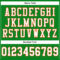 GrassGreen0010-3 Custom Grass Green White-Orange Mesh Authentic Football Jersey