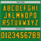 Custom Grass Green Gold-Black Mesh Authentic Throwback Football Jersey