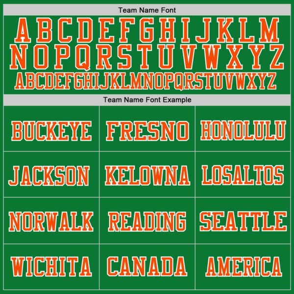 Custom Grass Green Orange-Black Mesh Authentic Throwback Football Jersey