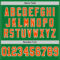 GrassGreen0038-3 Custom Grass Green Orange-Black Mesh Authentic Throwback Football Jersey