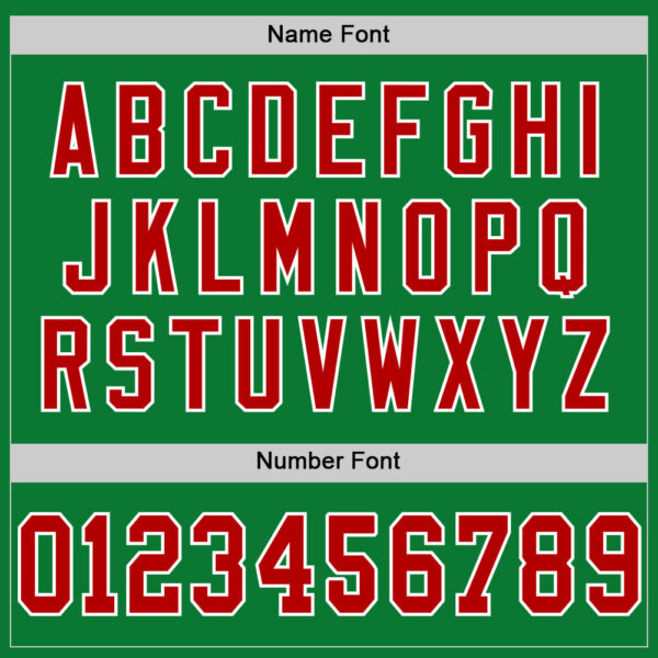 Custom Grass Green Red-White Mesh Authentic Throwback Football Jersey