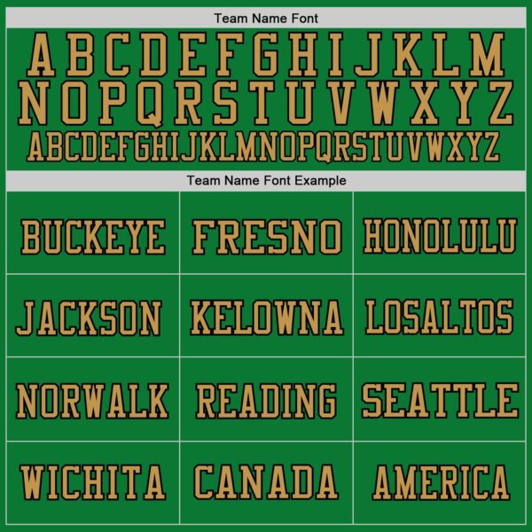 Custom Grass Green Old Gold-Black Mesh Authentic Throwback Football Jersey