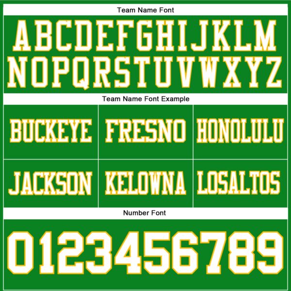 Custom Grass Green White-Gold Authentic Football Jersey