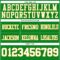 GrassGreen0076-3 Custom Grass Green White-Gold Authentic Football Jersey