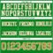 GrassGreen0077-3 Custom Grass Green Old Gold-White Authentic Football Jersey