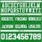 GrassGreen0080-3 Custom Grass Green White-Gray Authentic Football Jersey