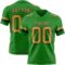 GrassGreen0082 Custom Grass Green Old Gold-Black Authentic Football Jersey