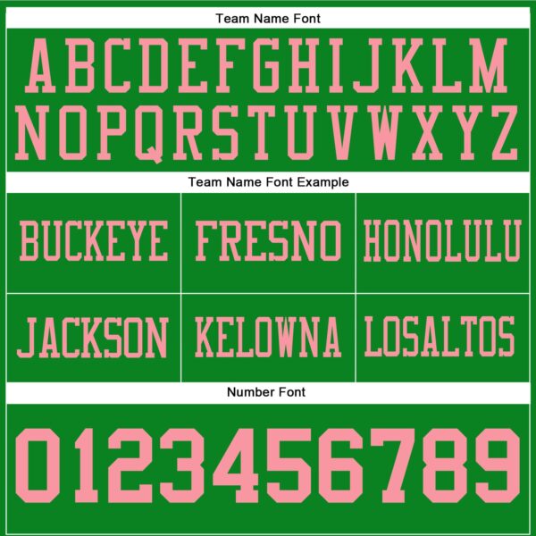 Custom Grass Green Medium Pink Authentic Football Jersey