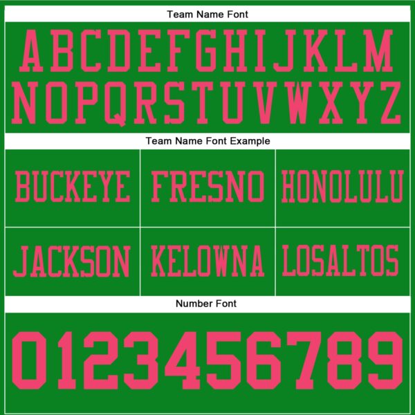 Custom Grass Green Neon Pink Authentic Football Jersey