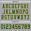 Custom Gray Green-Gold Mesh Authentic Football Jersey