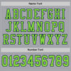 Custom Gray Neon Green-Navy Mesh Authentic Football Jersey