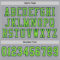 Custom Gray Neon Green-Navy Mesh Authentic Football Jersey