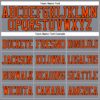 Custom Gray Orange-Black Mesh Authentic Football Jersey