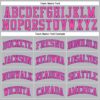 Custom Gray Black Pinstripe Pink-Purple Authentic Basketball Jersey