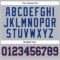 Custom Gray Royal Pinstripe Royal-Orange Authentic Basketball Jersey