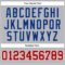 Custom Gray Royal Pinstripe Red-White Authentic Basketball Jersey