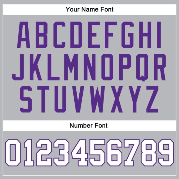 Custom Gray White-Purple Authentic Throwback Basketball Jersey