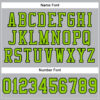 Custom Gray Neon Green-Black Mesh Authentic Football Jersey