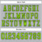 Gray0547-3 Custom Gray Neon Green-Navy Mesh Authentic Football Jersey