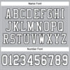 Custom Gray White-Black Mesh Authentic Football Jersey