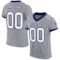 Gray0561 Custom Gray White-Navy Mesh Authentic Football Jersey