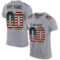 Gray0564 Custom Gray Vintage USA Flag-Black Mesh Authentic Football Jersey