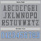Gray0569-3 Custom Gray Light Blue-Steel Gray Mesh Authentic Football Jersey