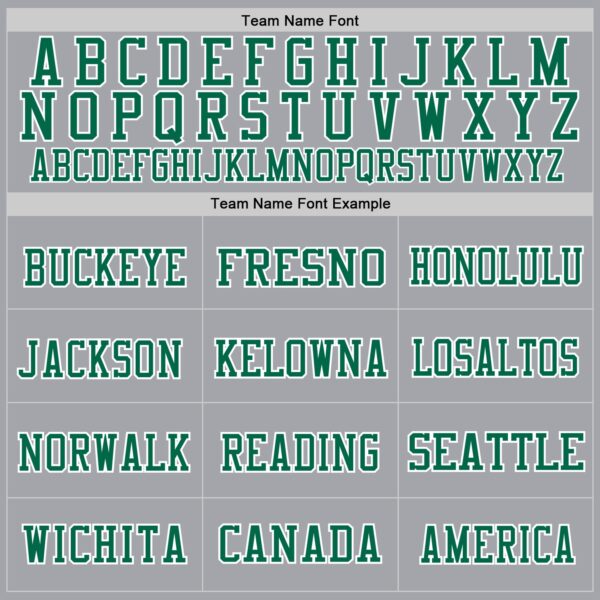 Custom Gray Kelly Green-White Mesh Authentic Football Jersey