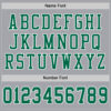 Custom Gray Kelly Green-White Mesh Authentic Football Jersey