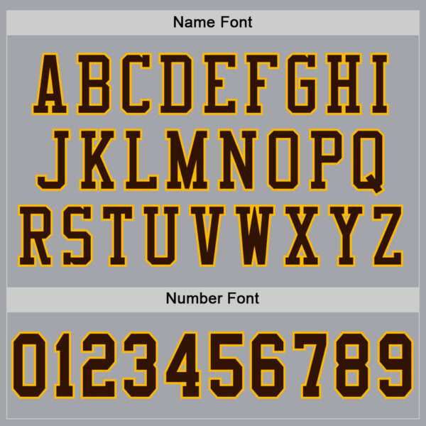 Gray0573-3 Custom Gray Brown-Gold Mesh Authentic Football Jersey