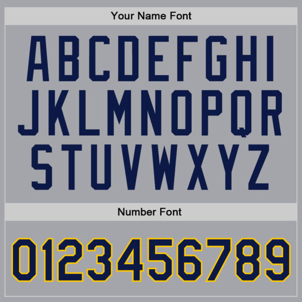 Custom Gray Navy-Gold Authentic Throwback Basketball Jersey