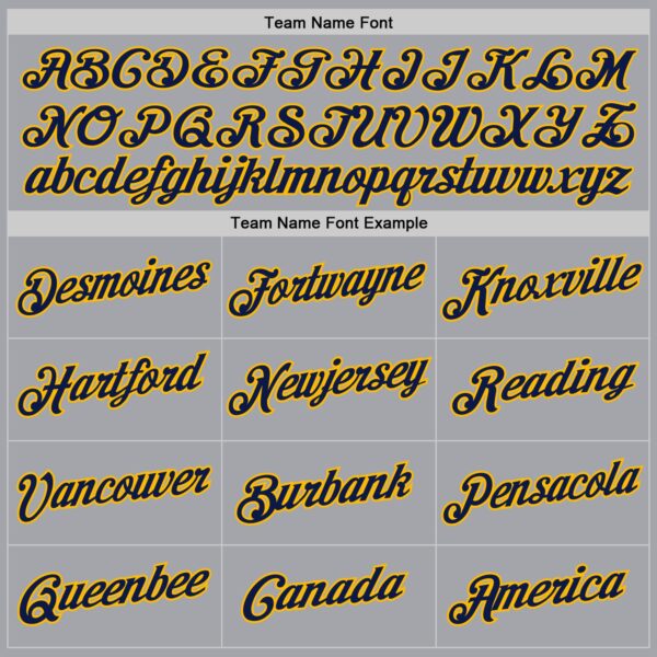 Custom Gray Navy-Gold Authentic Throwback Basketball Jersey