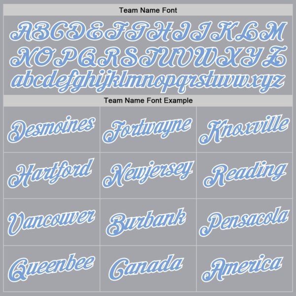 Custom Gray Light Blue-White Authentic Throwback Basketball Jersey