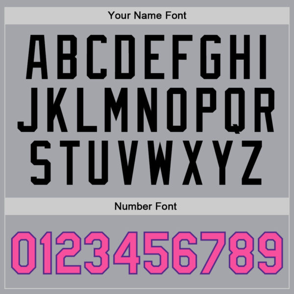 Custom Gray Pink Purple-Black Authentic Throwback Basketball Jersey