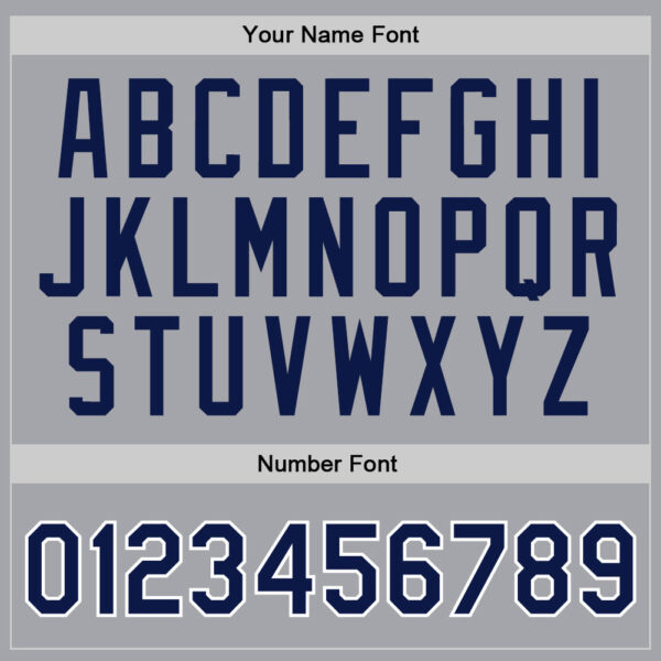 Custom Gray Navy-White Authentic Throwback Basketball Jersey