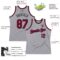Custom Gray Maroon-Black Authentic Throwback Basketball Jersey