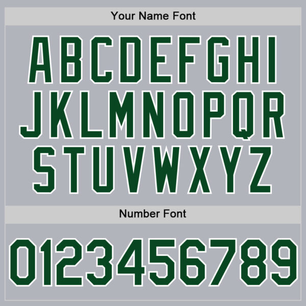 Custom Gray Green-White Authentic Throwback Basketball Jersey