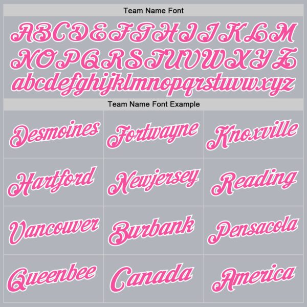 Custom Gray Pink-White Authentic Throwback Basketball Jersey