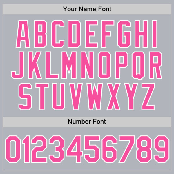 Custom Gray Pink-White Authentic Throwback Basketball Jersey