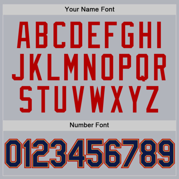 Custom Gray Navy Old Gold-Red Authentic Throwback Basketball Jersey