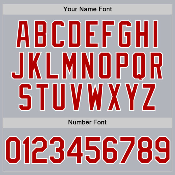 Custom Gray Red-White Authentic Throwback Basketball Jersey