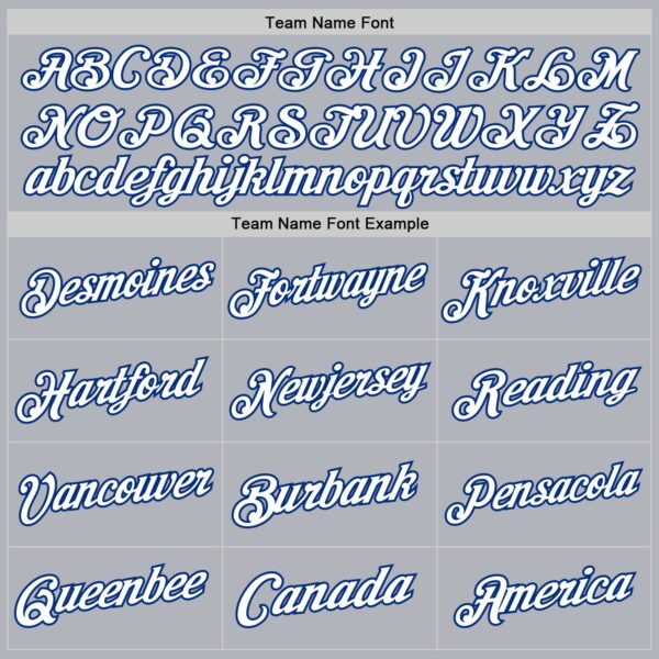 Custom Gray White-Royal Authentic Throwback Basketball Jersey