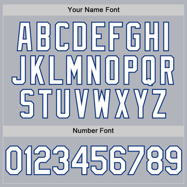 Custom Gray White-Royal Authentic Throwback Basketball Jersey