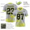 Gray1094-2_a2503a5c-58b2-473f-9d43-0470703ec2f9 Custom Gray Black-Neon Yellow 3D Pattern Splash Authentic Football Jersey