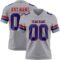 Gray1099 Custom Gray Royal-Red Authentic Football Jersey