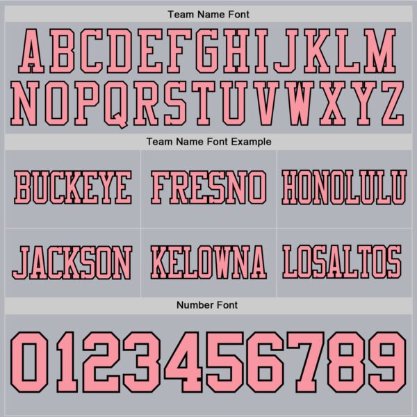 Custom Gray Medium Pink-Black Authentic Football Jersey