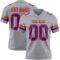 Gray1131 Custom Gray Purple-Orange Authentic Football Jersey