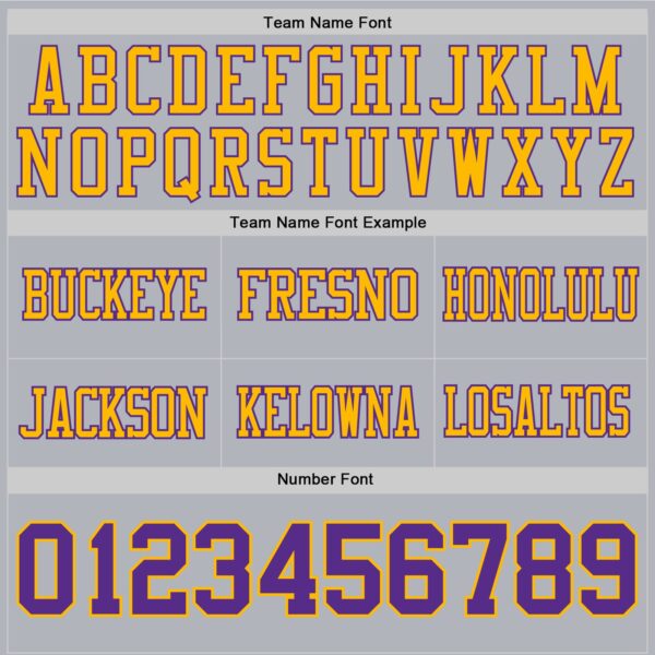 Custom Gray Purple-Gold Authentic Football Jersey